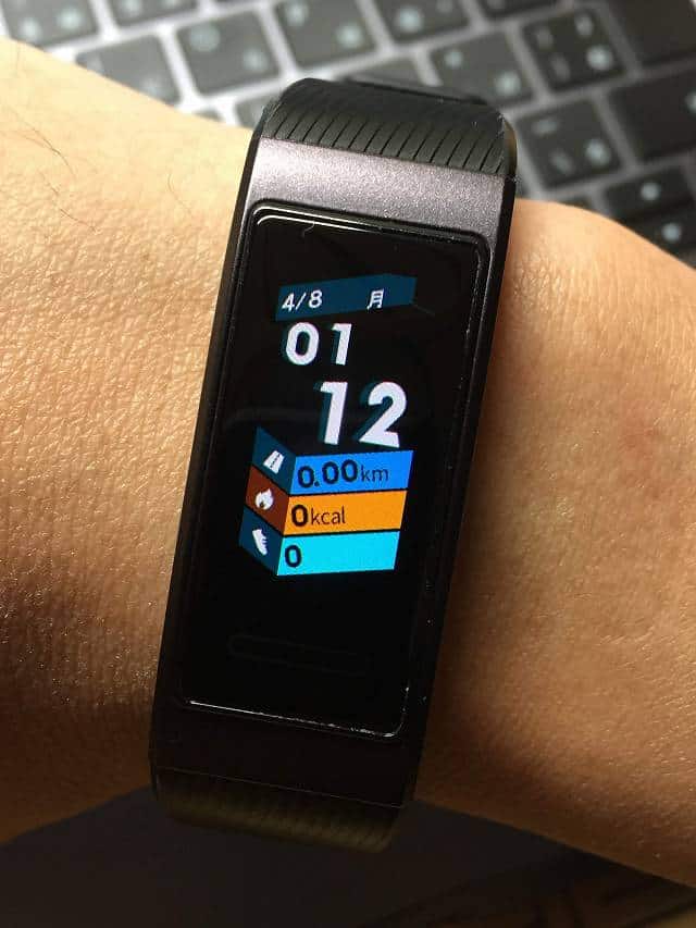 HUAWEI Band 3 の文字盤設定2画像