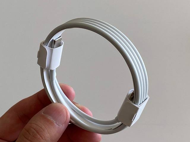 AirPods Proに付属しているLightning to TYPE-Cケーブルの画像