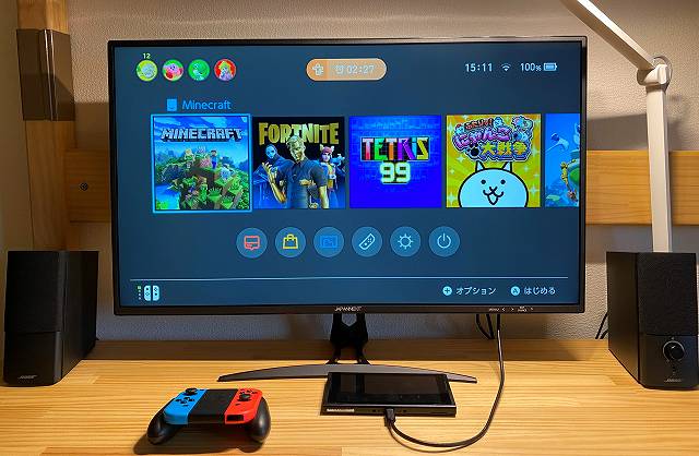 JAPANNEXT『JN-IPS320CUHDR-N』はNintendo Switchにも使える