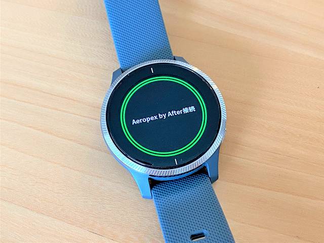 AfterShokz AEROPEX をGarmin VENUにペアリングした画像