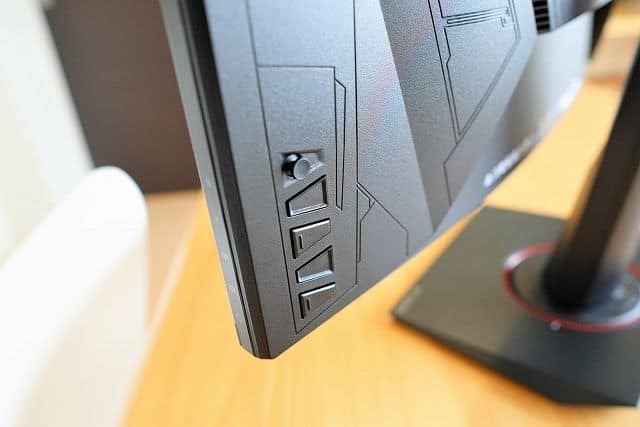 ASUS TUF Gaming VG27VQ の操作ボタンの画像