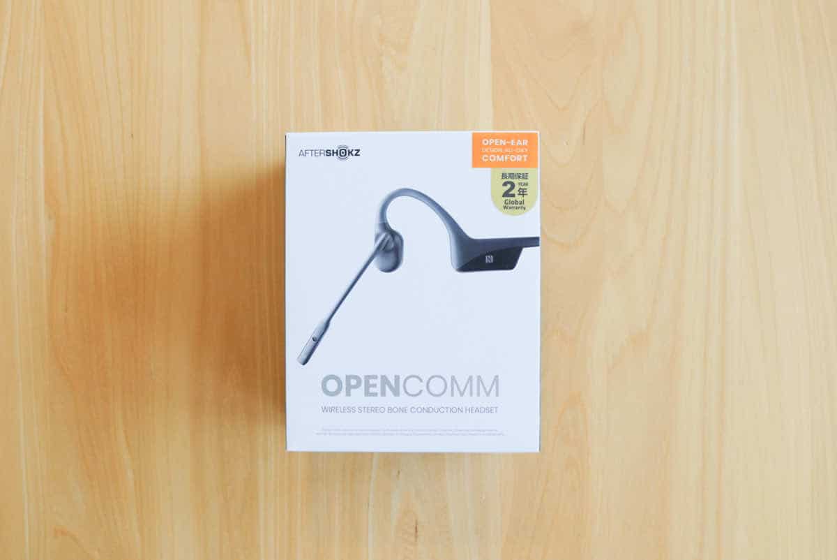 AfterShokz OpneComm の外箱画像