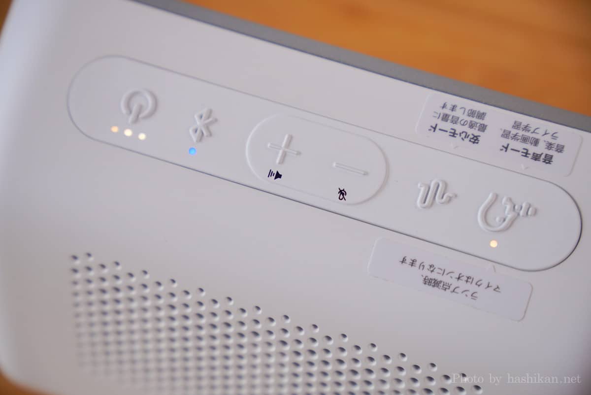 BenQ treVolo U のボタン部分の拡大画像